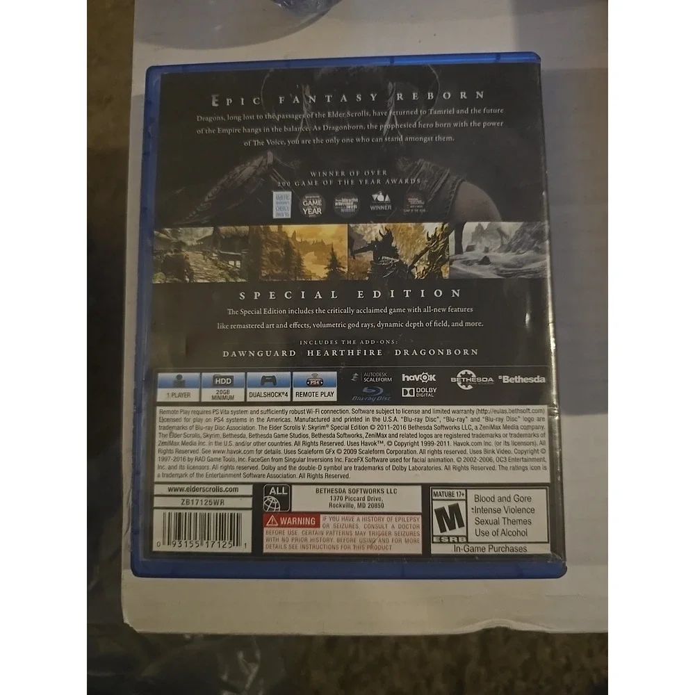 Bethesda The Elder Scrolls V: Skyrim Special Edition PS4 Remote Play Multiplaye…